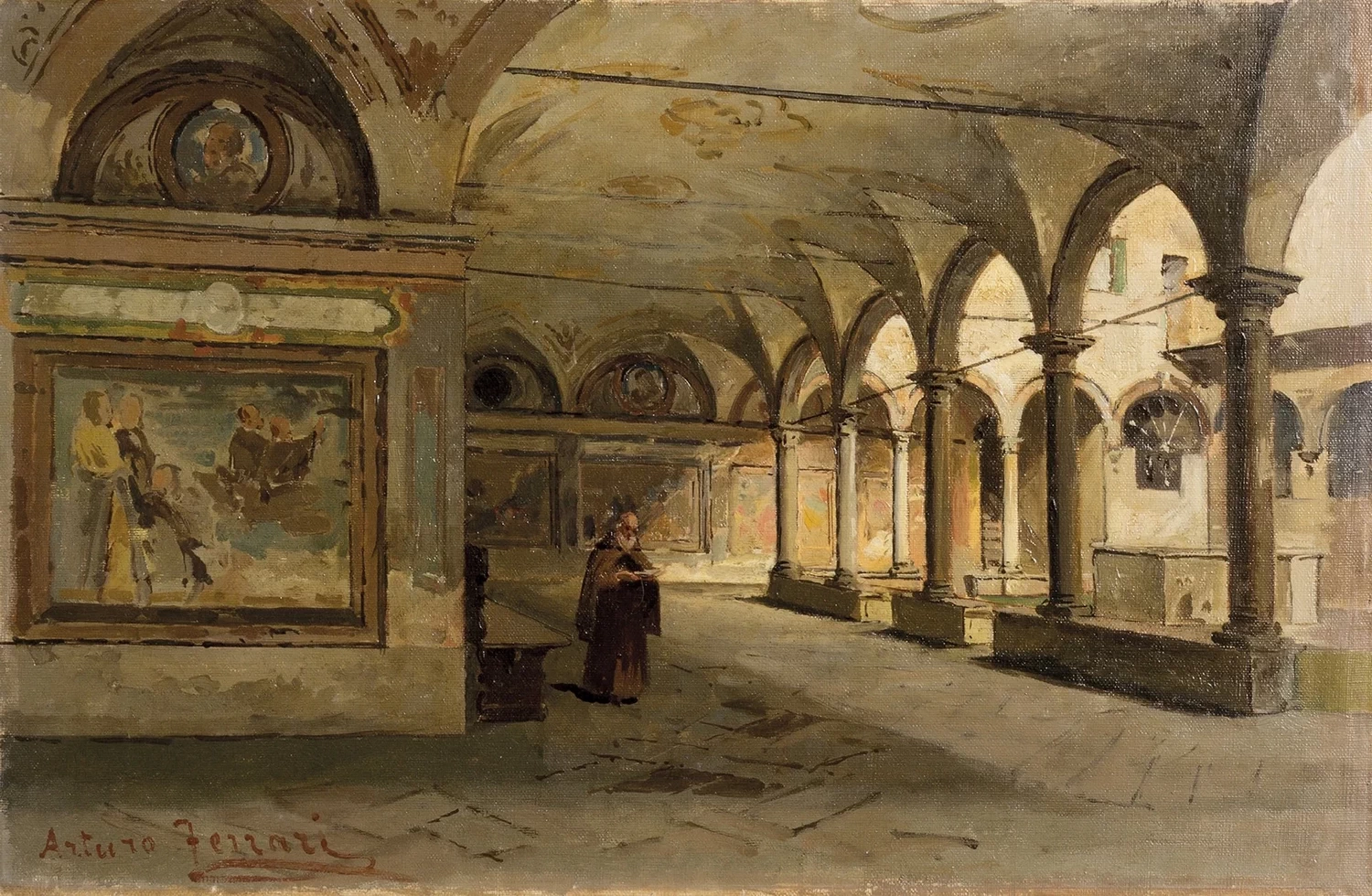 Nell'antico chiostro, Santa Maria alla Fontana